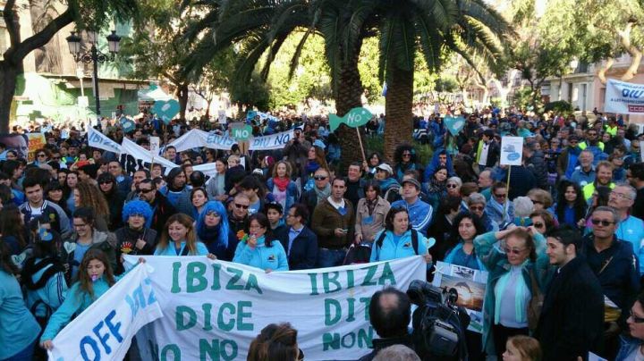 Manifestación en Ibiza 2014-02-22