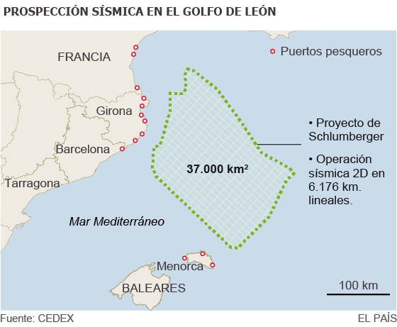 Prospección sísmica en el Golfo de León / EFE