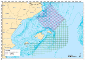 sísmica 2D en áreas libres del Mediterráneo noroccidental mar Balear